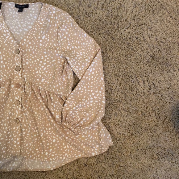 Primark Tops - Beautiful Spotted Button Blouse